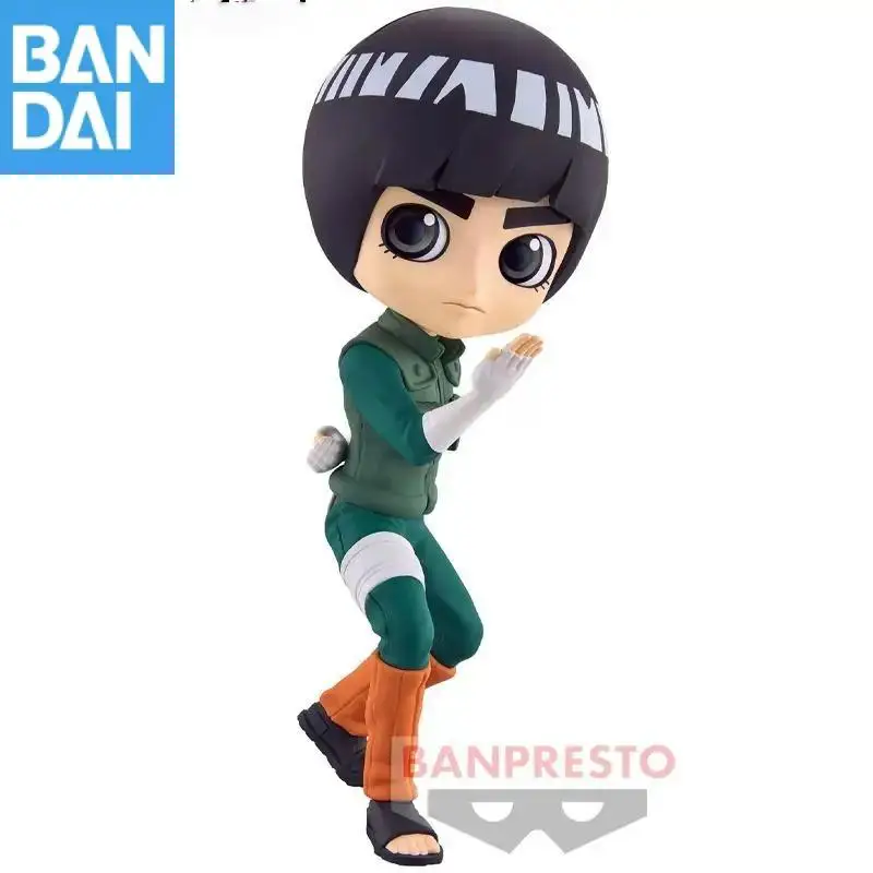 Bandai Namco Banpresto Dostępne Od Ręki Oryginalna Figurka Naruto Q posket Rock Lee z PVC Model Anime Nowa i Nieotworzona Autentyczna Zabawka Prezent Lalka