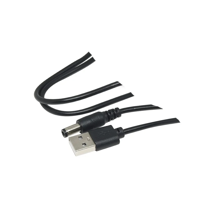 

2Pcs USB to DC charging cable 5.5*2.1mm / 5.5*2.5 copper core power supply cable DC005 conversion cable 5V DC charging cable ﻿