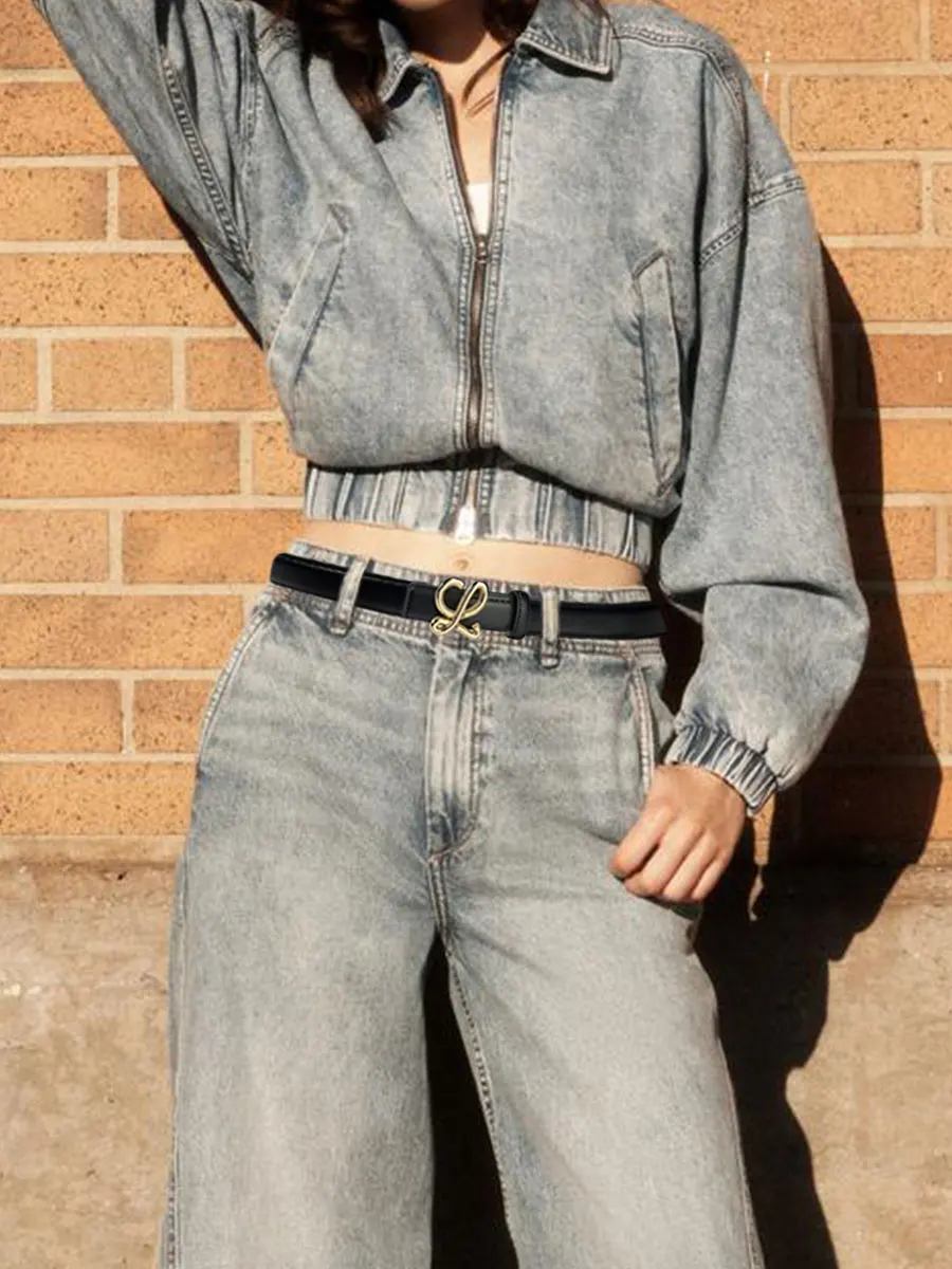 Cintura da donna sottile alla moda, multifunzionale, adatta per abbigliamento casual e formale, accessorio elegante e durevole