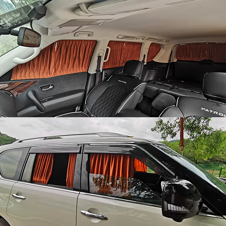 Patrol Y62 parts 2020 upgrate Car Window Sunshade Curtain Sunshade Car Sun UV Protection For Nissan Patrol Y62 2014 2021