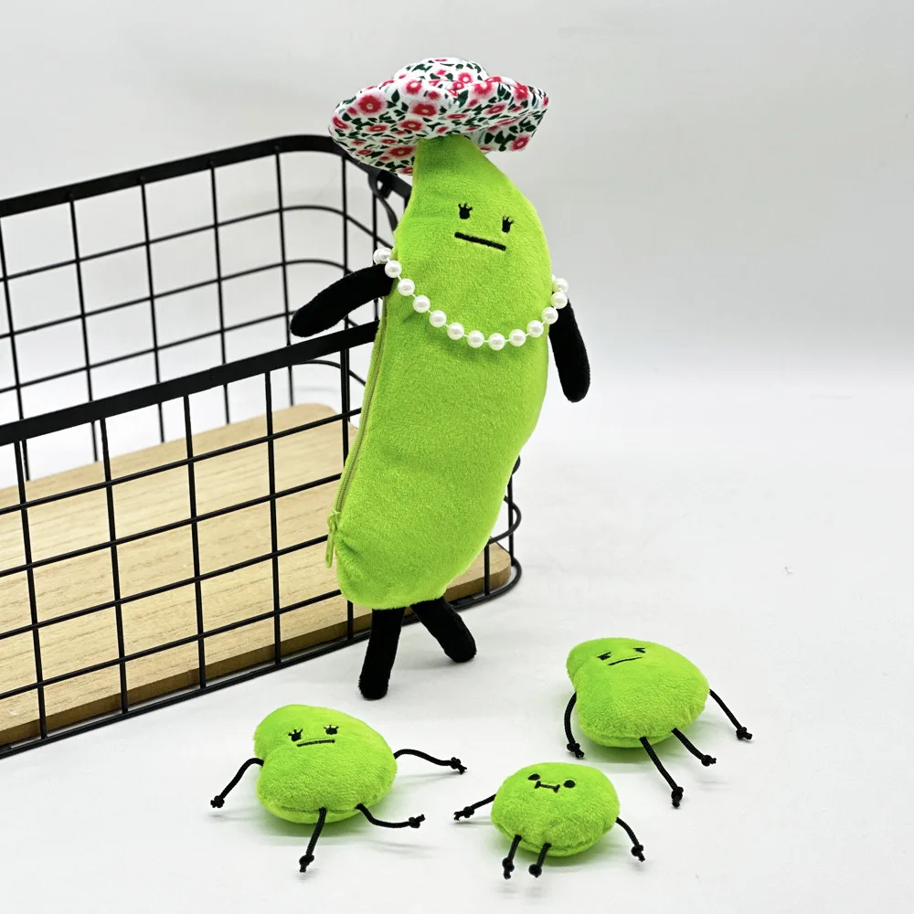 New In Stock Anime Figure Edamame Family Collectible Cute Doll Room Decoration Kids Toy Birthday Halloween Xmas Birthday  Gift