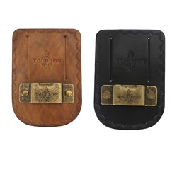 Tourbon Genuine Leather Tape Measure Holder Tool Tapes Holster Metal Clip on Belt