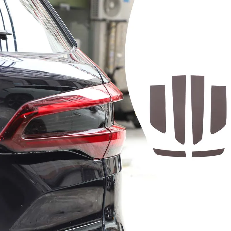 

6piece set TPU black For BMW X5 G05 2019-2022 car rear headlight film decorative sticker car exterior protection accessories