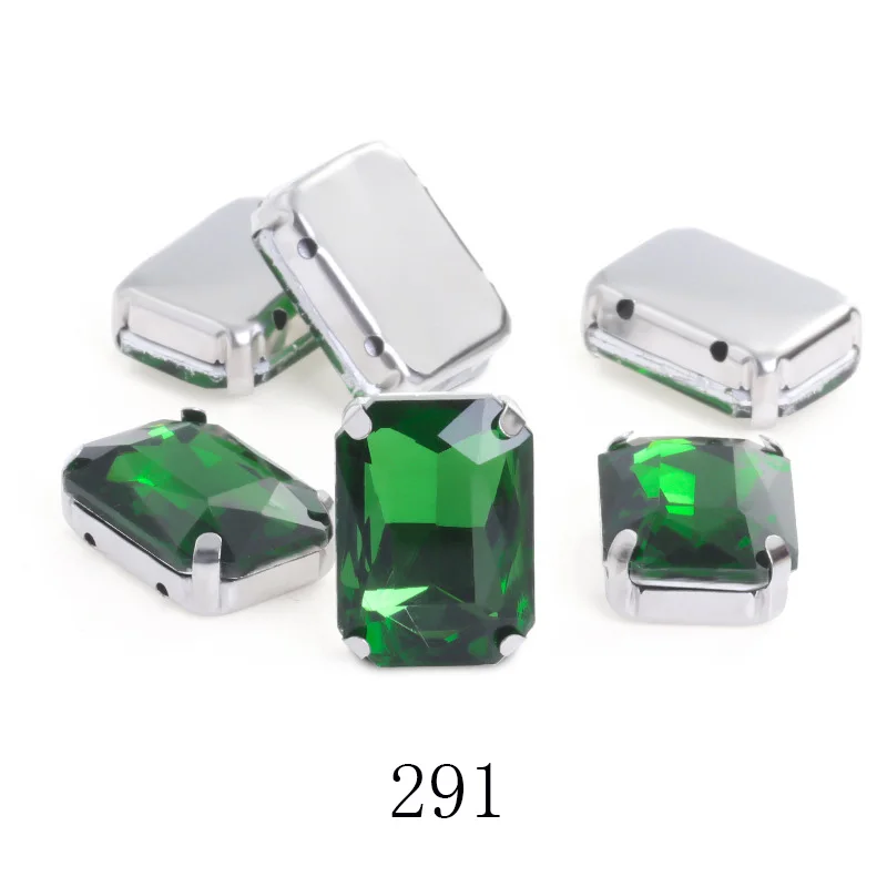 Kleuren Drop Crystal Stone Met Silver Base Claw Voor Trouwjurk Schoenen Tassen Decoratie Strass Voor Handwerken Ambachten Strass