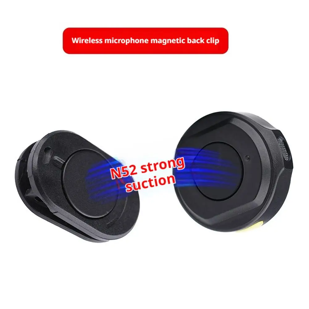 Clipes de gravata de metal magnético para microfone de lapela, braçadeira de substituição para microfone de lapela, braçadeira de microfone de metal portátil para gravação