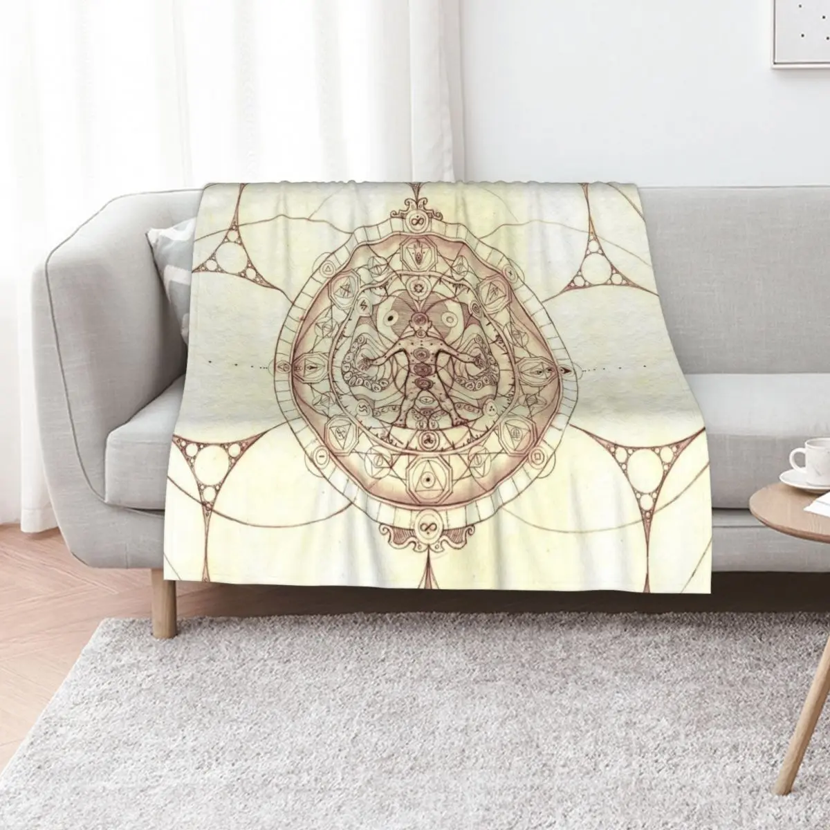 Grounding Sigil Throw Blanket Thermals For Travel Thermal Furry Luxury Thicken Beautifuls Giant Sofa Blankets