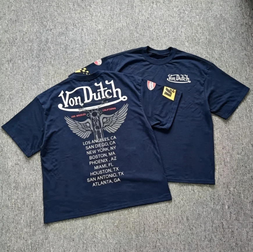 2026 Men's Oversized T Shirt Retro Biker Wing Graphic Print Short Sleeve Cotton Casual Streetwear Unisex Tee