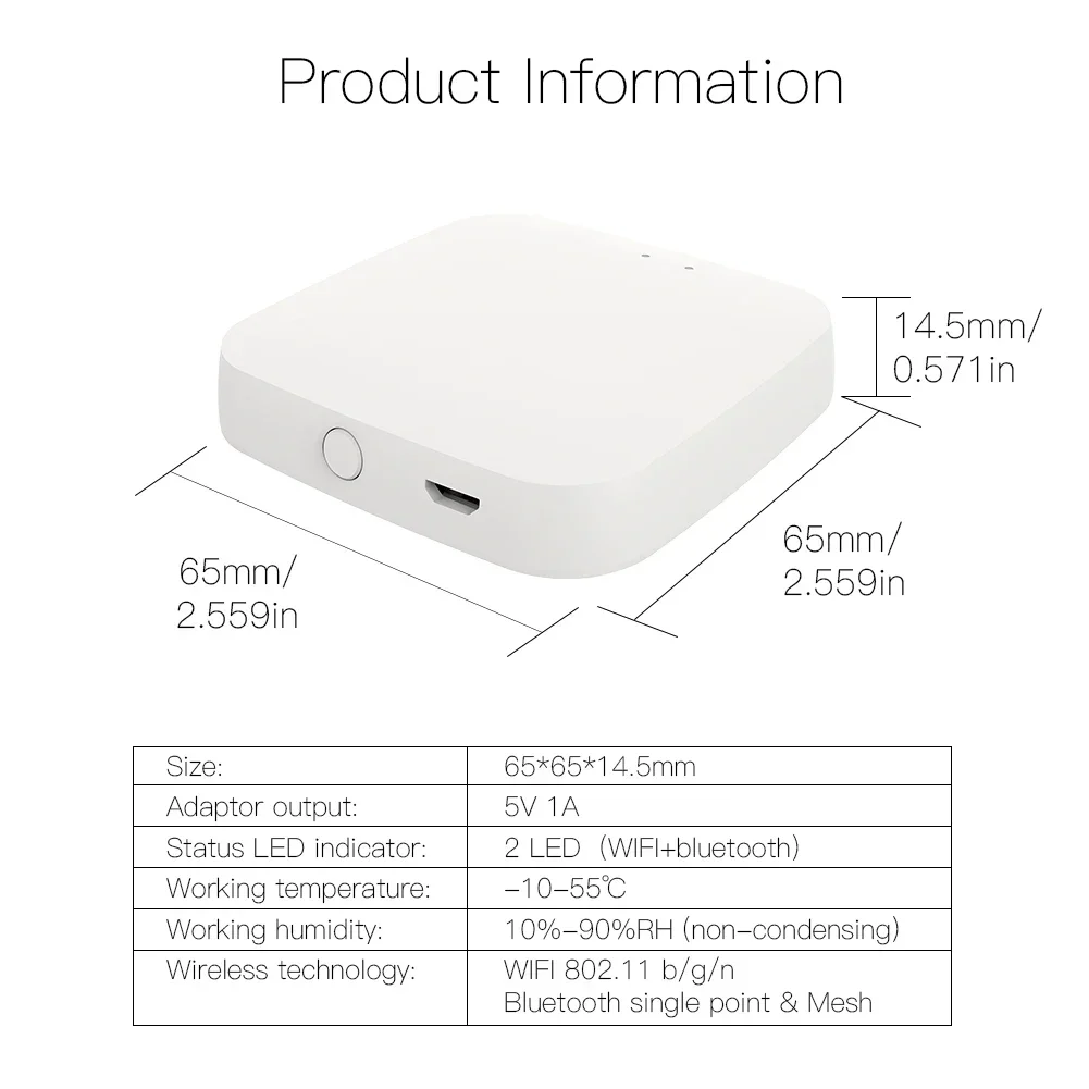 MOES-centro de enlace con Bluetooth para el hogar, dispositivo de enlace inteligente con WiFi, compatible con aplicación Smart Life, Tuya, Alexa y Google Home