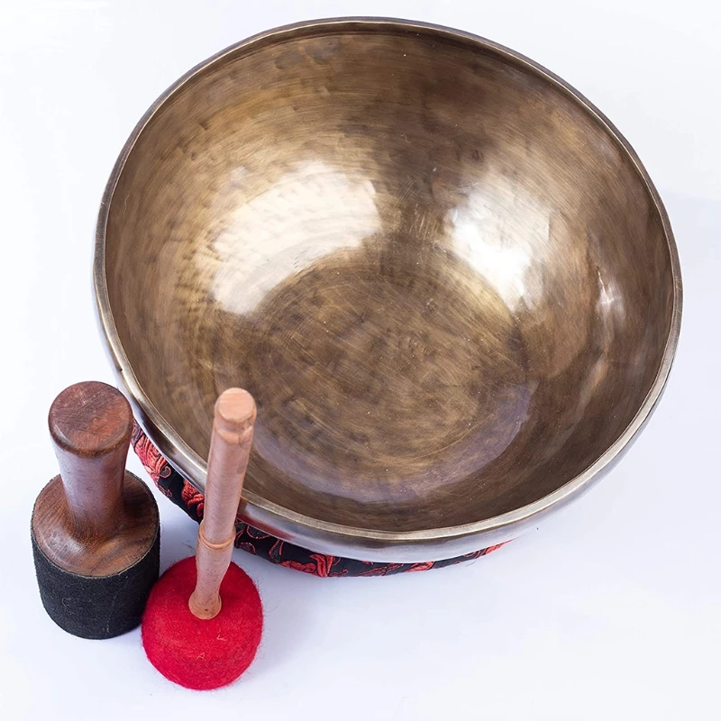 Psychology Spiritual Gifts Singing Bowl Mallet Wool Felt Hammer with Handle Buddhist Meditation Tibetan for Women Men