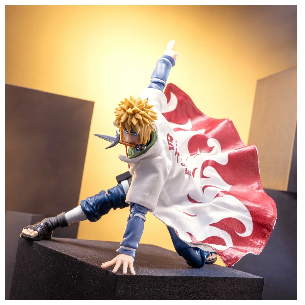 1/12 Scale Famous Anime Characters Ninja Namikaze Minato Uzumaki Naruto Cloak Cape for SHF Action Figure Model Doll Toy