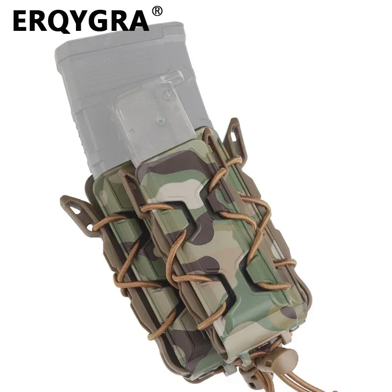 

ERQYGRA Tactical 5.56/9mm All Terrain Combo Mag Pouch Gear Molle System Accessories CS Wargame Hunting Outdoor Sports Equipment