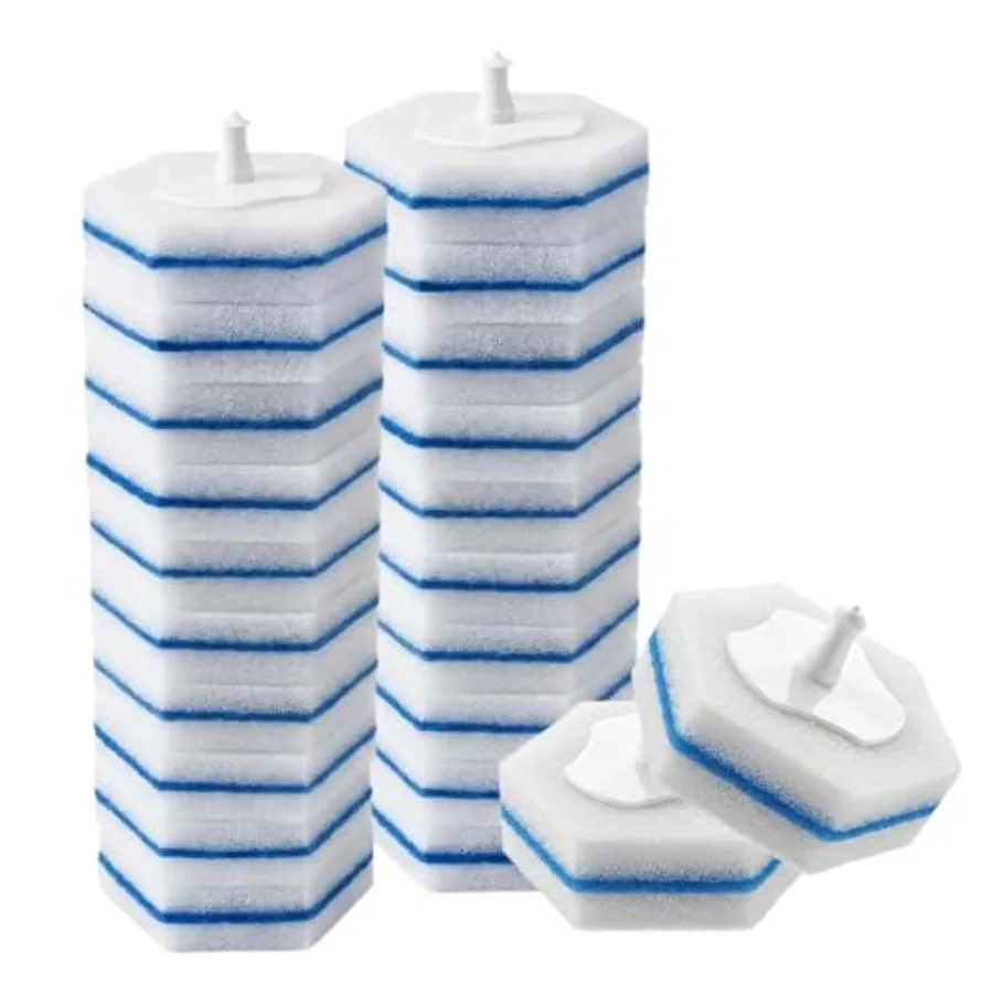 

Toilet Wand Refills Compatible with Clorox Toilet Wand, 20 Count Disposable Refill Heads for Deep Foaming Cleaning