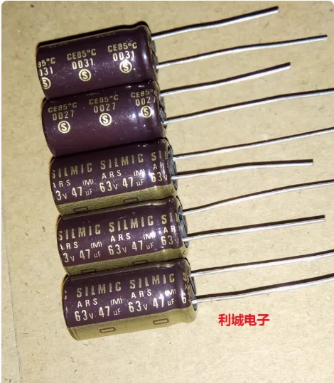 20pcs/lot Japanese original ELNA SILMIC ARS 63V 47UF 10X20mm audio electrolytic capacitors free shipping