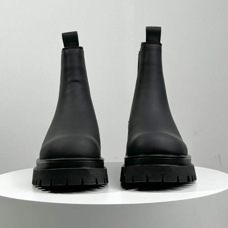 الدخان أنبوب عادية ريترو كم أحذية العمل الفاخرة الرجعية أكسفورد الأحذية 2026 زوجين أحذية منصة سميكة سوليد أحذية من الجلد #3