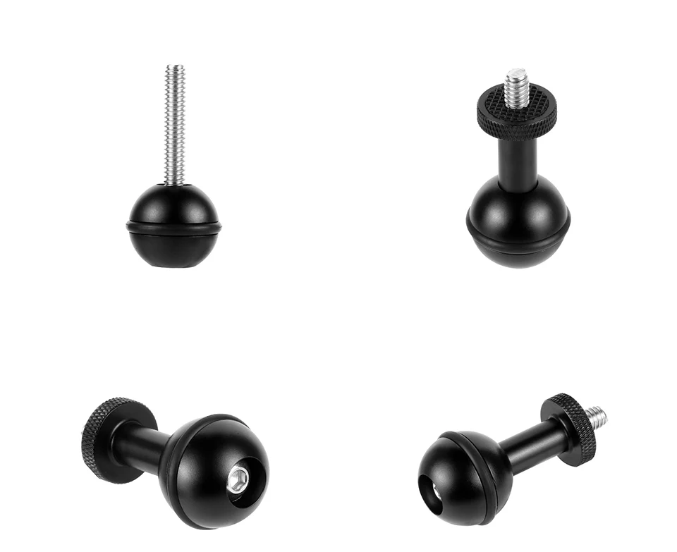 1'' Zoll Kugeladapter mit 1/4''-20 Schraube Kugelkopfhalterung für Unterwassertabletthalterung Erweitertes Taschenlampen-Lichtarmsystem – Detail 12