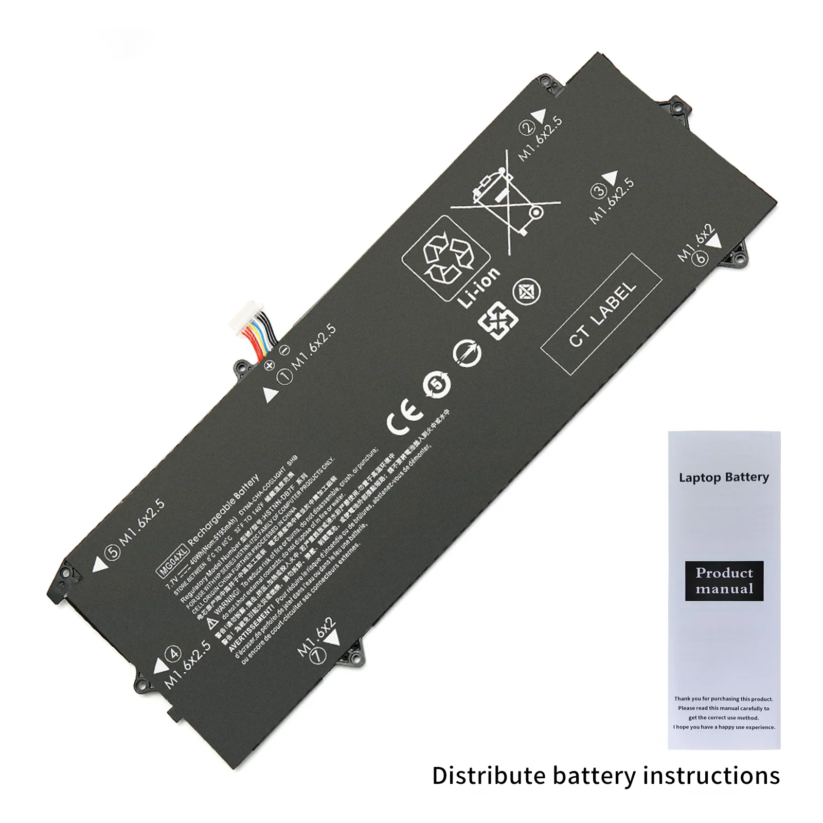 Imagem -06 - Bateria do Portátil para hp Elite x2 1012 Série g1 Mg04 8120602b1 812060-2c1 812205001 812148855 Hstnn-db7f 40wh Mg04xl