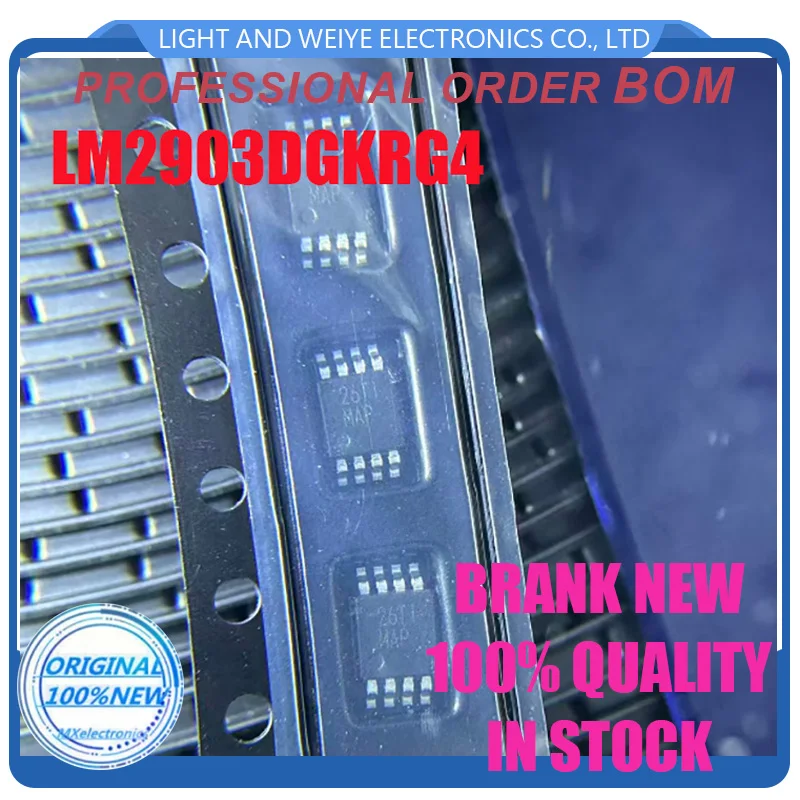 20PCS Original Authentic SMD LM2903DGKR VSSOP-8 Automotive Grade Dual Differential Comparator IC Chip