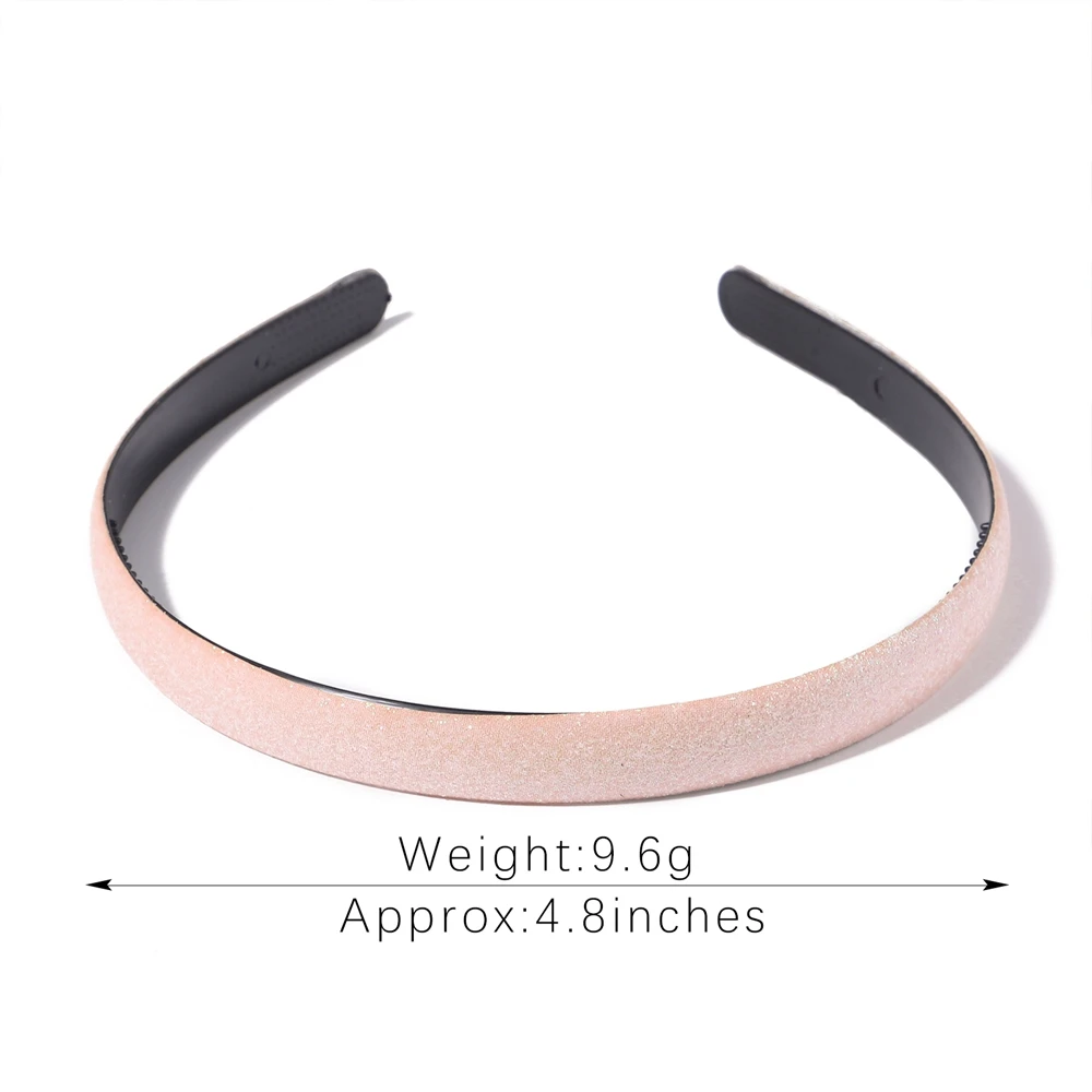 1Piece 4.8Inches Solid Colorful Hair Band For Women Girls Hair Hoop Simple Frosted Style Hairbands Headwear Hair Accessories