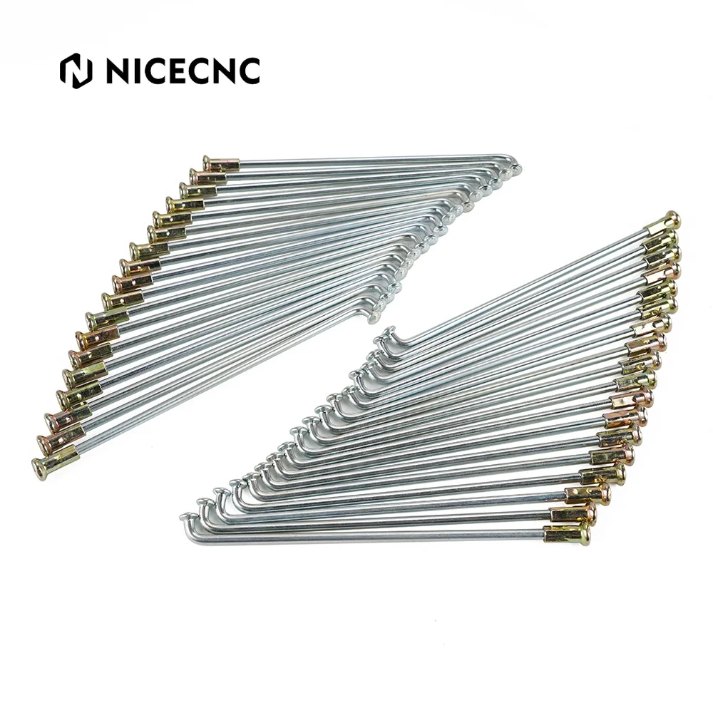 NICECNC Juego de 36 cabecillas de radios de 3.2×145mm para Yamaha TTR125 2000-2003 TTR 125E TTR 125L TTR125LE RT100 DT100 MX100