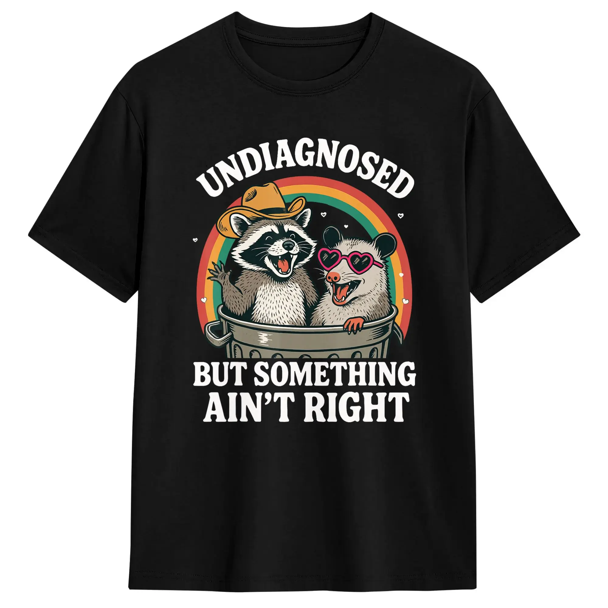Undiagnosed But Something Ain‘t Right T-Shirt Mens  Funny T Shirts Summer O Neck Fashion Tee Shirt Design Big Size Clothing