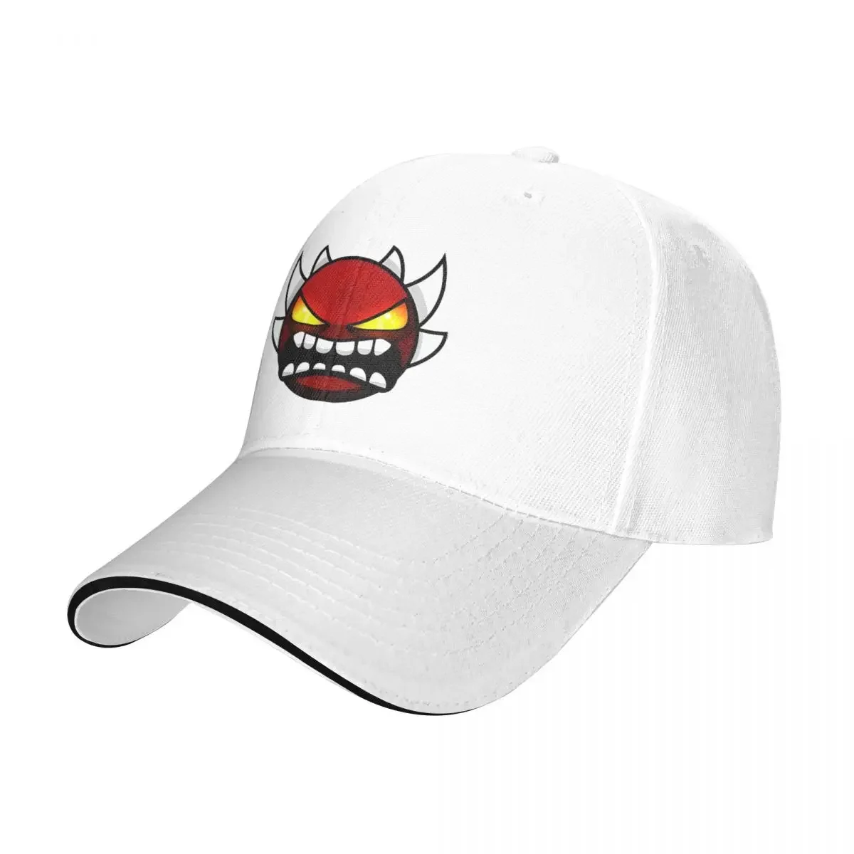 Geometry Dash Demon Baseball Caps Fashion Sandwich Caps for Men Women Adjustable Hats Cap Activities