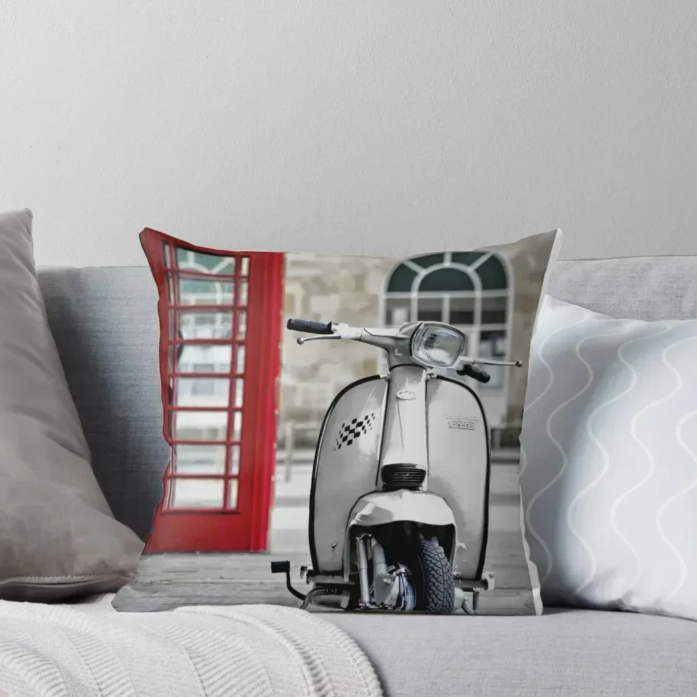 

Italian White Lambretta GP Scooter Throw Pillow Pillow Case Christmas Christmas Cushion For Home Covers For Sofas pillow