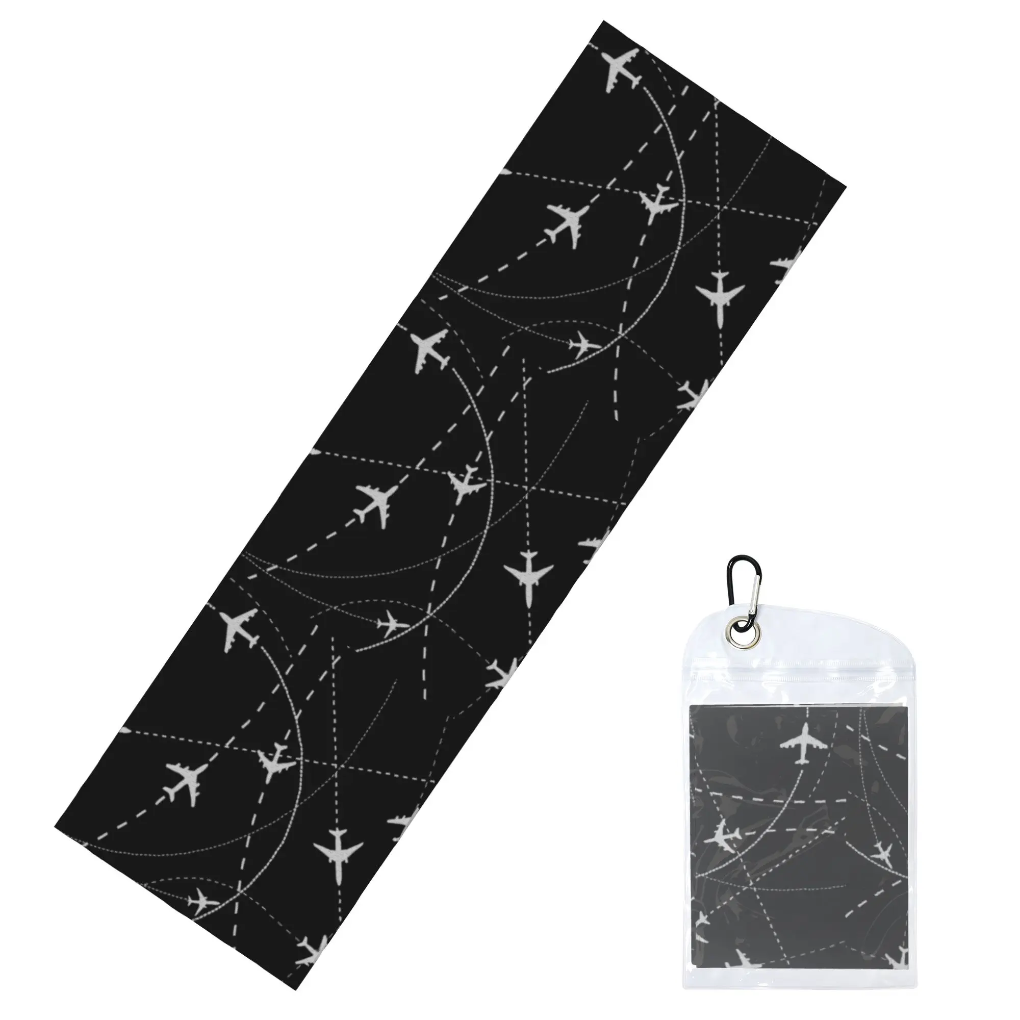 Pilot Aircraft Night Flight Routes Cold Exercise Towel Quick Drying Face Towel Air Traffic Controllers Shower Towels