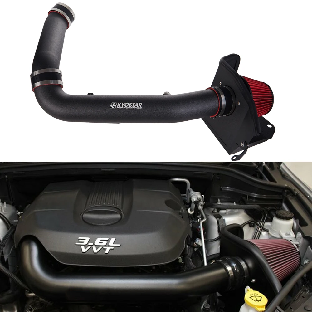 

Customize Muscle Car Parts 3.5'' Cold Air Intake System Fit Dodge Durango 3.6L Jeep Grand Cherokee 3.6L V6 2011-2015