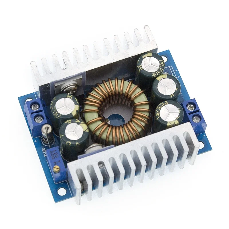 Modul Catu Daya DC-DC 12A Daya Tinggi Riak Rendah Dapat Disesuaikan Efisien 95% Step-Down 5-40V Hingga 1.2-36V