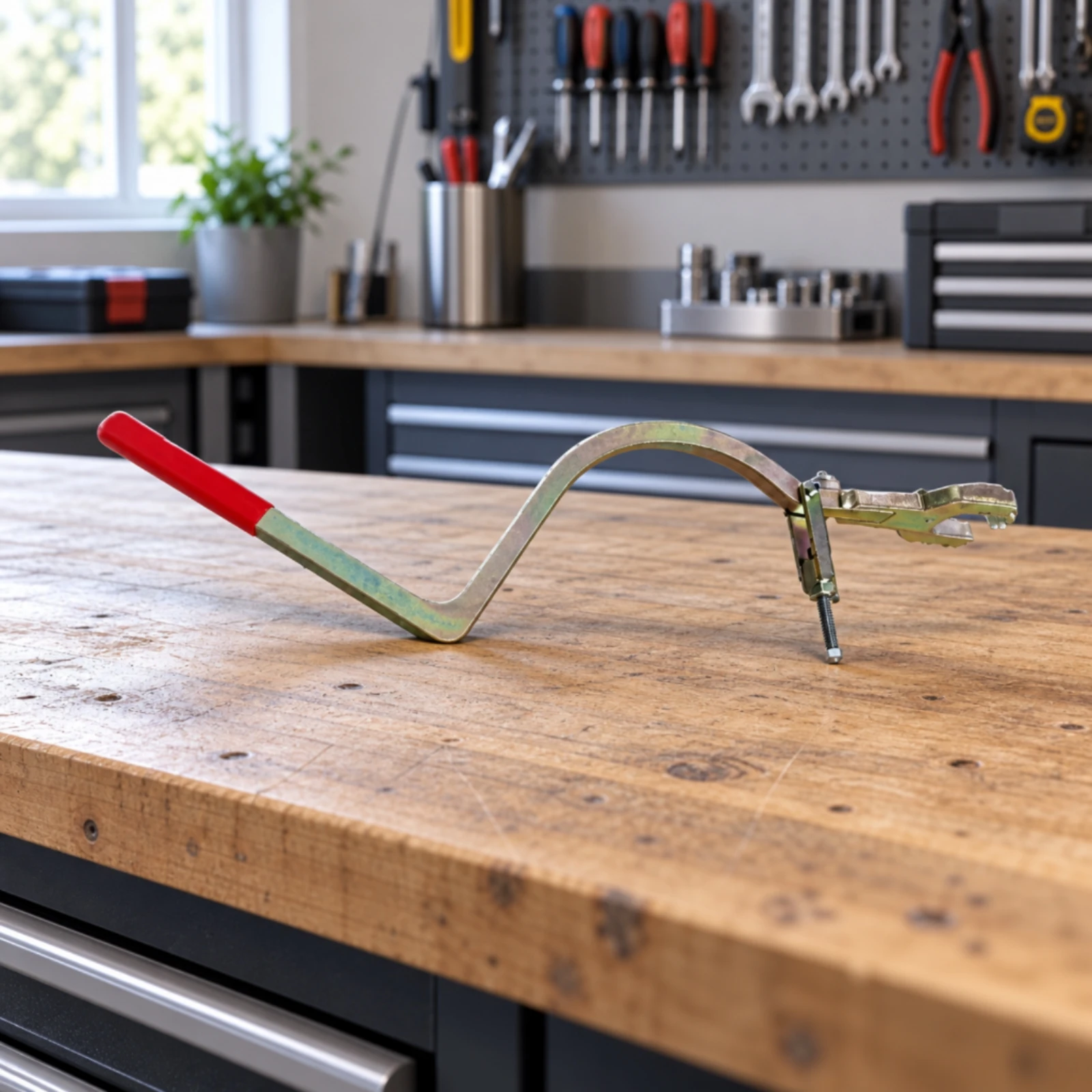 Impeller Removal Tool Long-Handled Puller with Forked Gripping Head for Mechanics, Workshop Maintenance