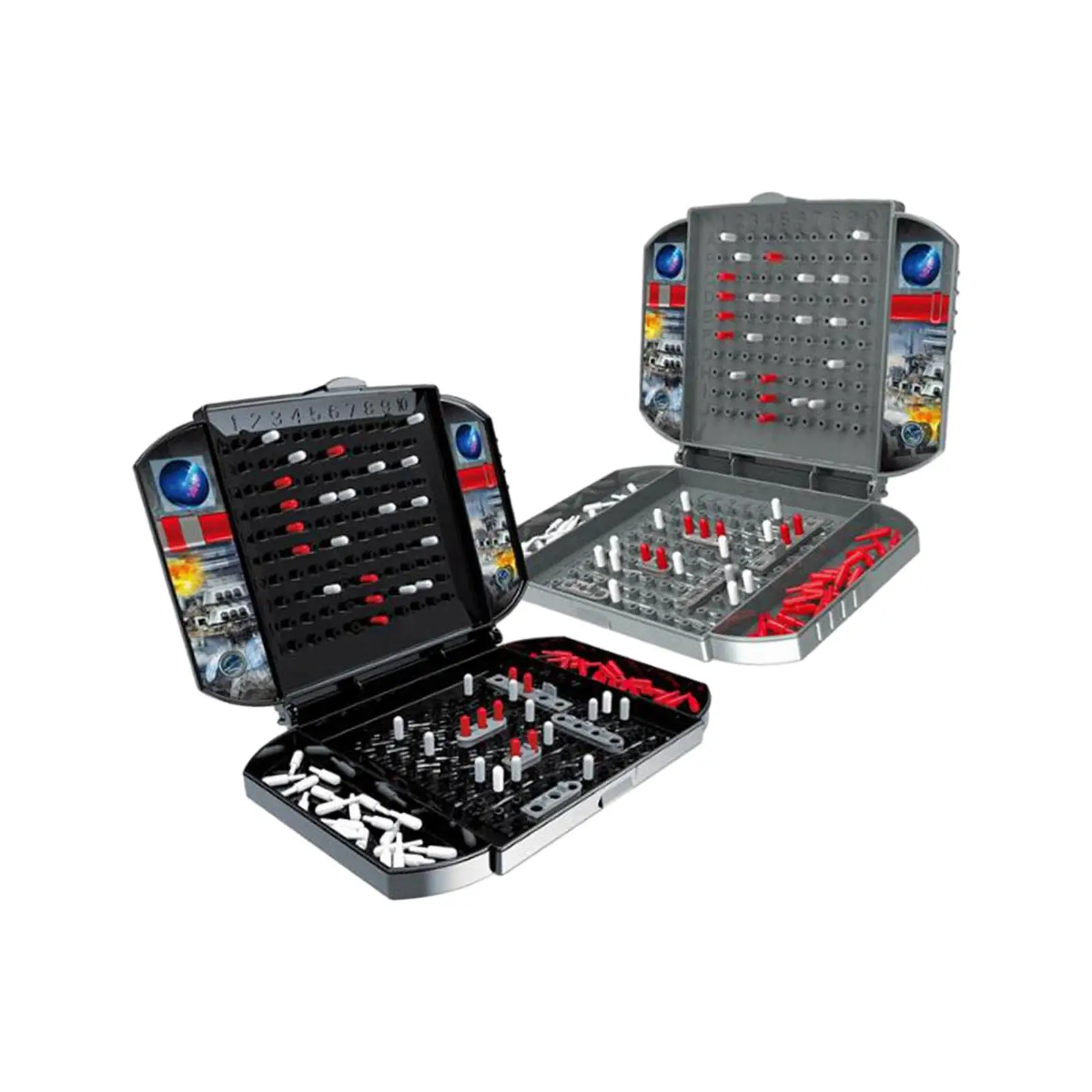 لعبة معركة البحر تعلم المحمولة 2 لاعب للأطفال السفر بنين بنات #3