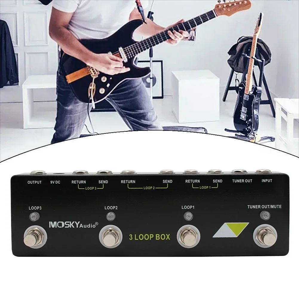 

Hot Sales Guitar Practice 230*70*36mm Looper Effect Pedal Guitar Accessory Tuner Mute Switch Seamless Signal Integration Parts