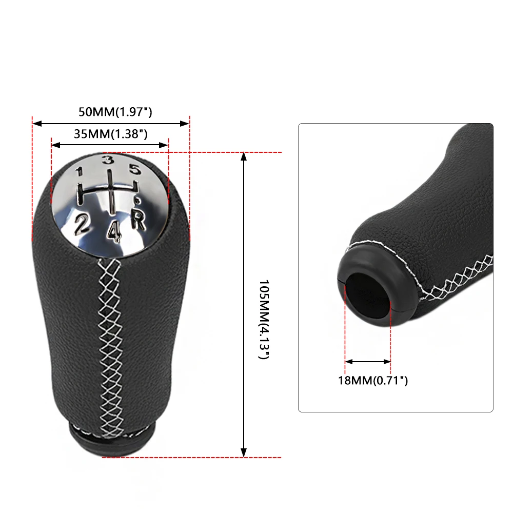 RASTP-5 Speed Gear Shift Knob Stick Head Gearbox Shifter Lever HandBall For Renault Clio MK3 3 III Megane MK2 Scenic II SFN146