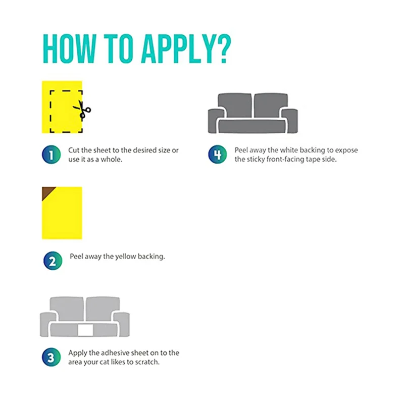 

A85M 32 шт. лента от царапин для кошек, прочная наклейка против царапин, прозрачный ковер, защита дивана