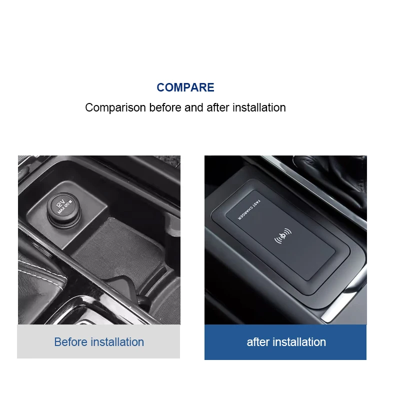 for Volvo XC90 XC60 S90 S60 V90 V60 Car Wireless Phone Charger 2017 2018 2019 20 2021 22 2023 2024 2025 car interior decoration
