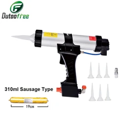 310ml Cartridge Gun Air Caulking Gun Pneumatic Sealant with The Rapid Regulating Valve for Paint & Decorating Silicon Tools