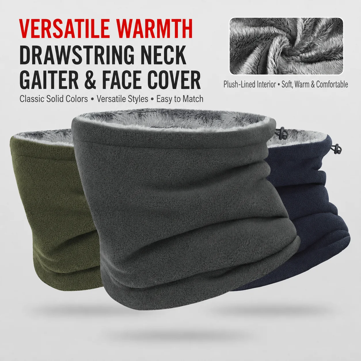 Outdoor Scarf Lightweight Draw - Neck Gaiter Fleece review and price