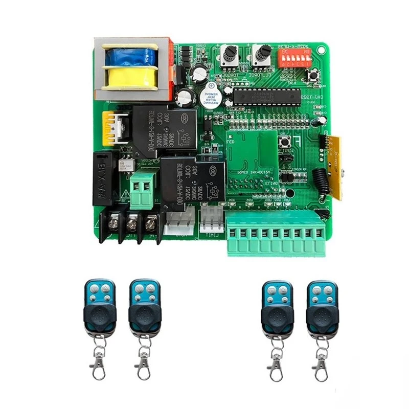 B29C-Electric Door Motor Controller 220V Sliding Gate Motor Control Board With 433Mhz Remote Tuya Smart Door Module