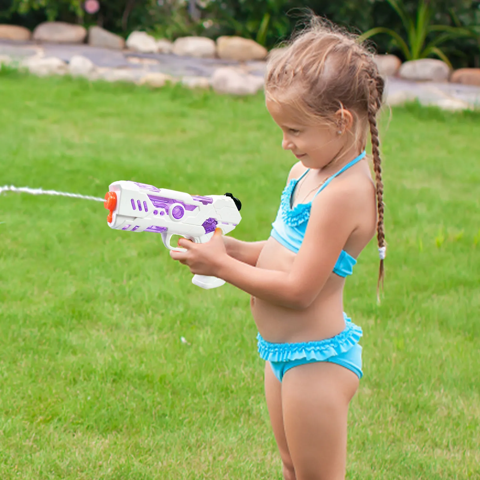 Wasser pistolen Spielzeug Wasser Spritzpistolen für Kinder leistungs starke Wassers pritz pistolen mit 250ml Kapazität Wasser pistolen für Sommer wasser im Freien