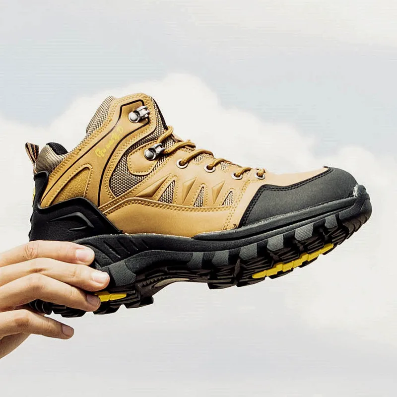 

High-top Outdoor Hiking Shoes MD Sole Waterproof Hiking Shoes Outdoor Non-slip Wear-resistant Men's and Women's Hiking Shoes