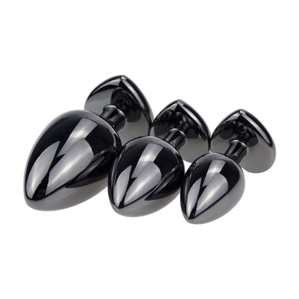 مدلك مهبلي أسود معدني بعقب المكونات هزاز القلب وجولة الشرج المكونات السلس الحلوى الكبار لعبة المنتجات الجنس الاشياء لعبة جنسية