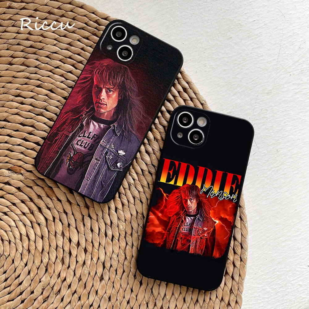 FOR IPhone 14 Hot Eddie Munson Phone Case FOR IPhone 13 11 12 Pro 8 7 Plus X 14 Pro MAX SE XR XS 13 MINI Soft Covers