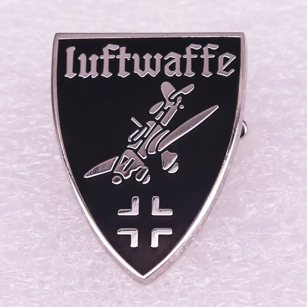 1 قطعة دبوس سلاح الجو الألماني Luftwaffe طائرة بروش شارة متقاطعة مجوهرات ألمانيا هدية وطنية #2