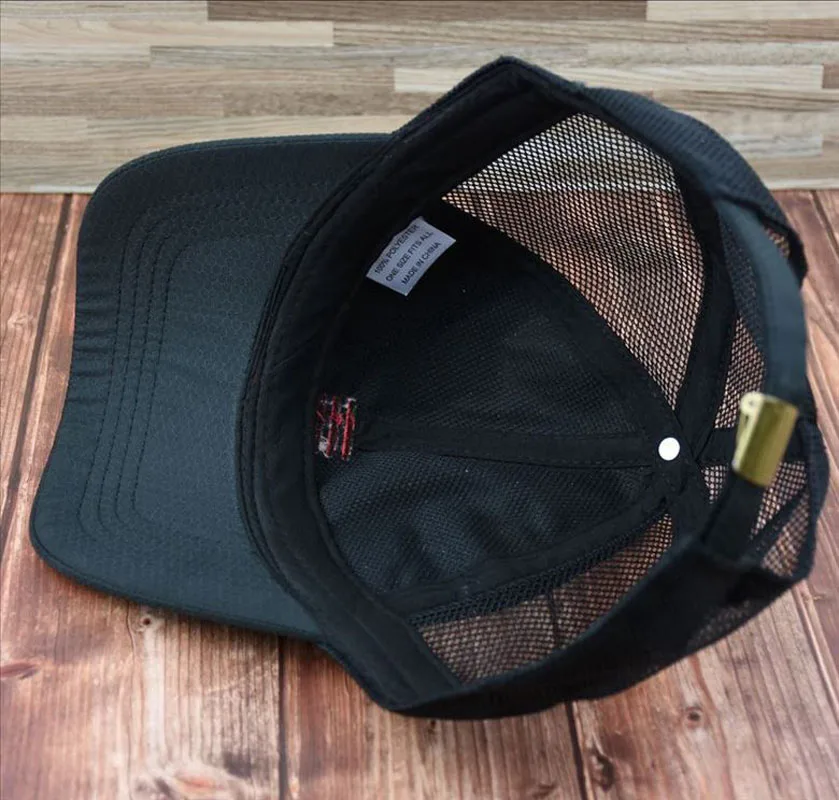 Letnia czapka z daszkiem w dużym rozmiarze Szybkoschnąca czapka z daszkiem męska z półsiateczki Oddychająca 60-63 cm Gorros Casual Bob Hiking