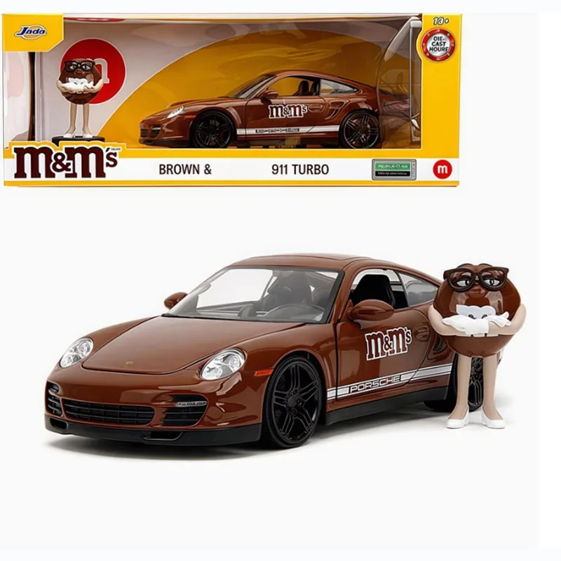 Jada 1:24 Zielony Ford Bronco/ 911 TURBO Model Samochodu Ze Stopu Metali z Figurką Statyczna Kolekcja Dekoracyjna Prezent na Święta Zabawki