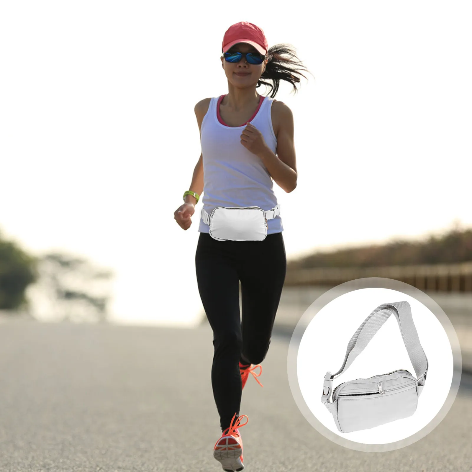 

Fanny Pack Mini Belt Waist Bag Oxford Cloth Running Travel Crossbody Adjustable Waist Pouch for Men Women Fashion Outdoor