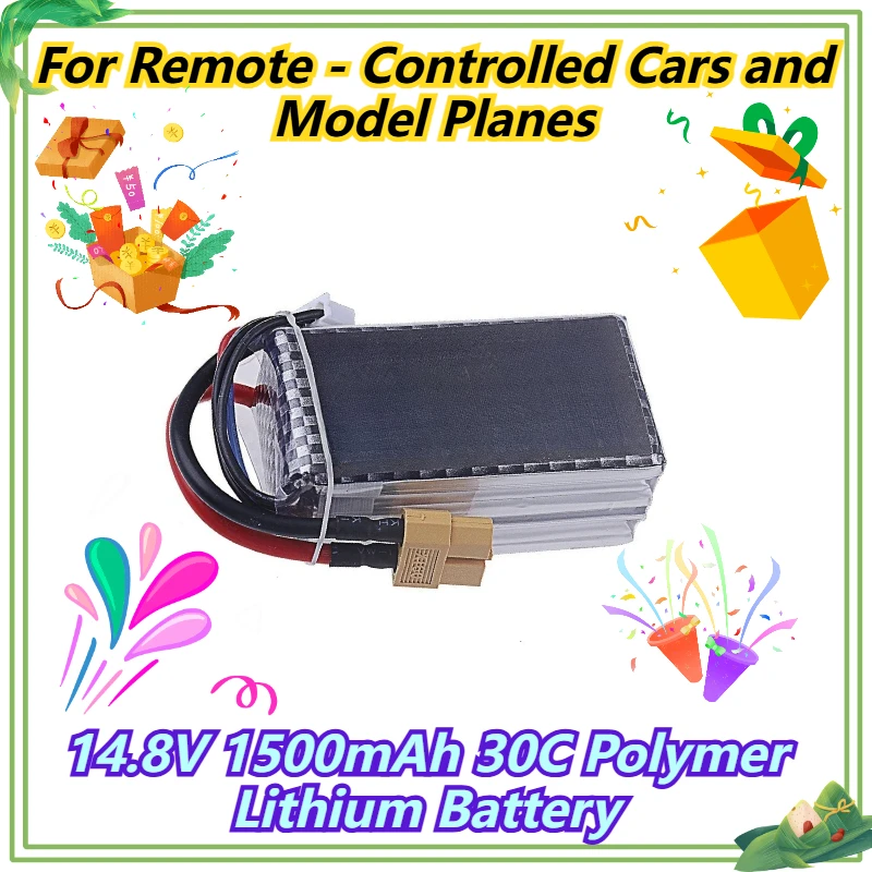 

14.8V 1500mAh 30C Polymer Lithium Battery For Remote - Controlled Cars and Model Planes