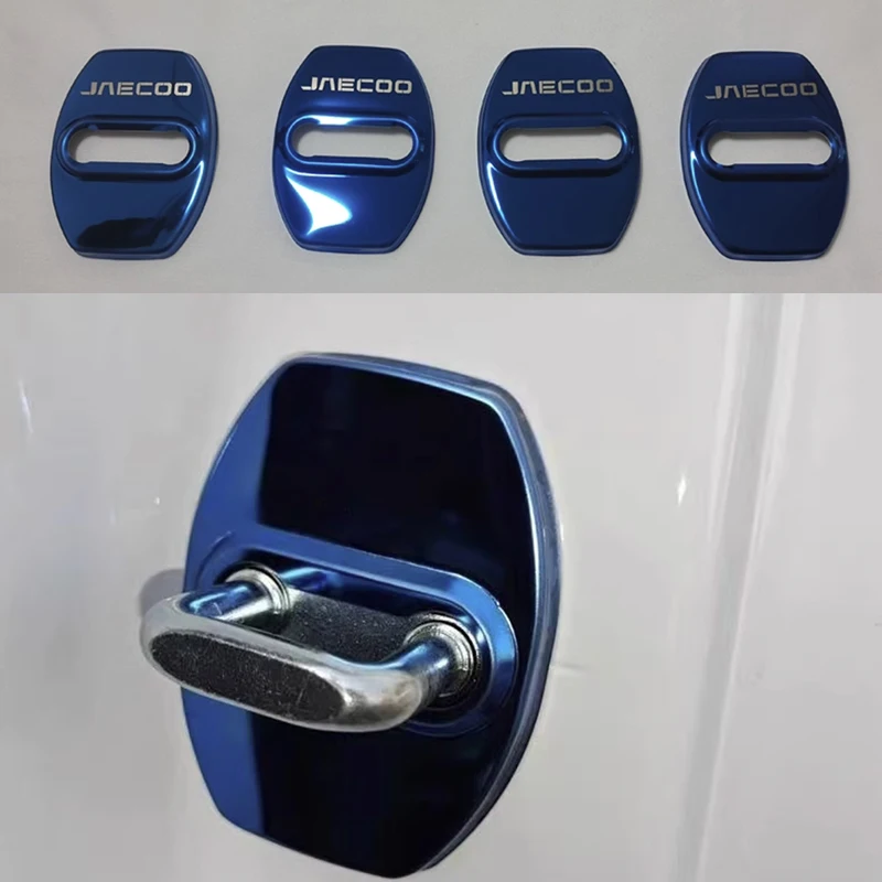 

Подходит для JAECOO J7, крышка дверного замка, антикоррозийная водонепроницаемая металлическая защитная наклейка, модифицированные аксессуары для интерьера