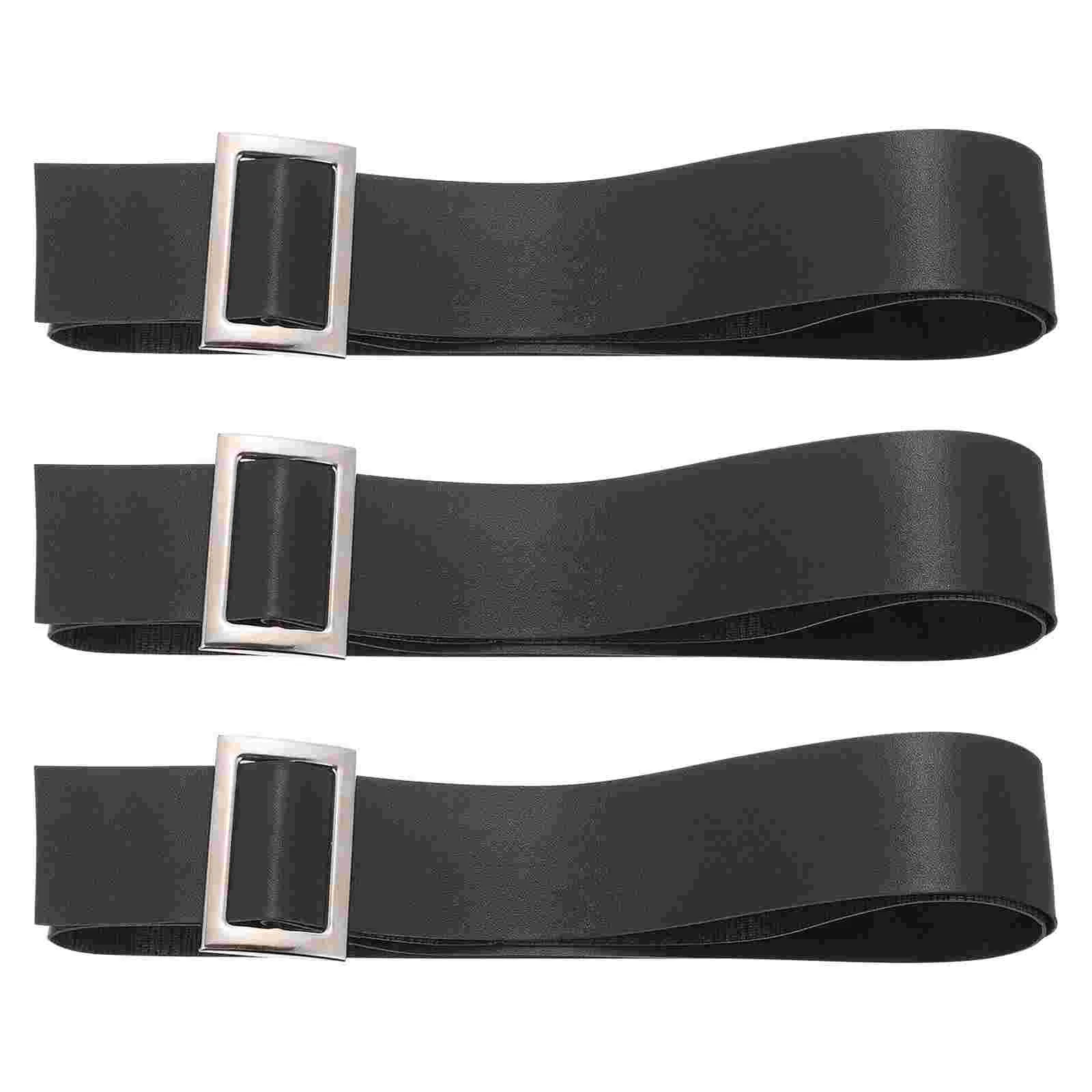 

3 Pcs Christmas Costume Accessories Santa Claus Waistband Buckles All-match Belt Cosplay Clothing Straps Dress