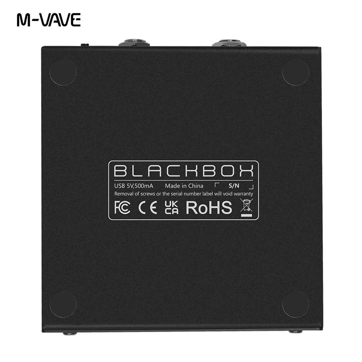 M-VAVE Blackbox Multifunctionele Gitaar/Baseffect Pedaal Effector (Ingebouwde Batterij), 80 Bewerkbare Presets, 6 Effectmodules